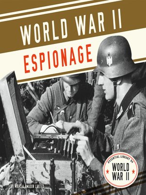 cover image of World War II Espionage